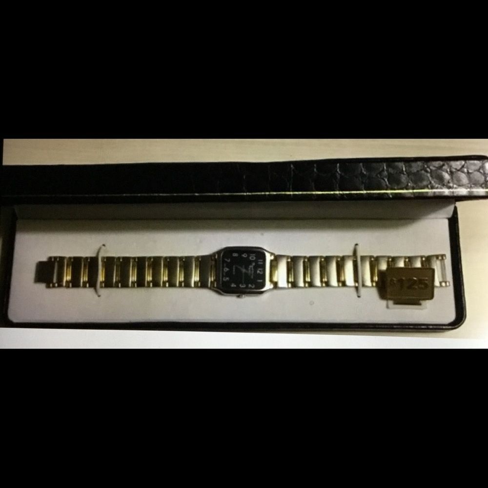 MARCEL DRUCKER Men’s Vintage 2-Tone Link Watch NIB